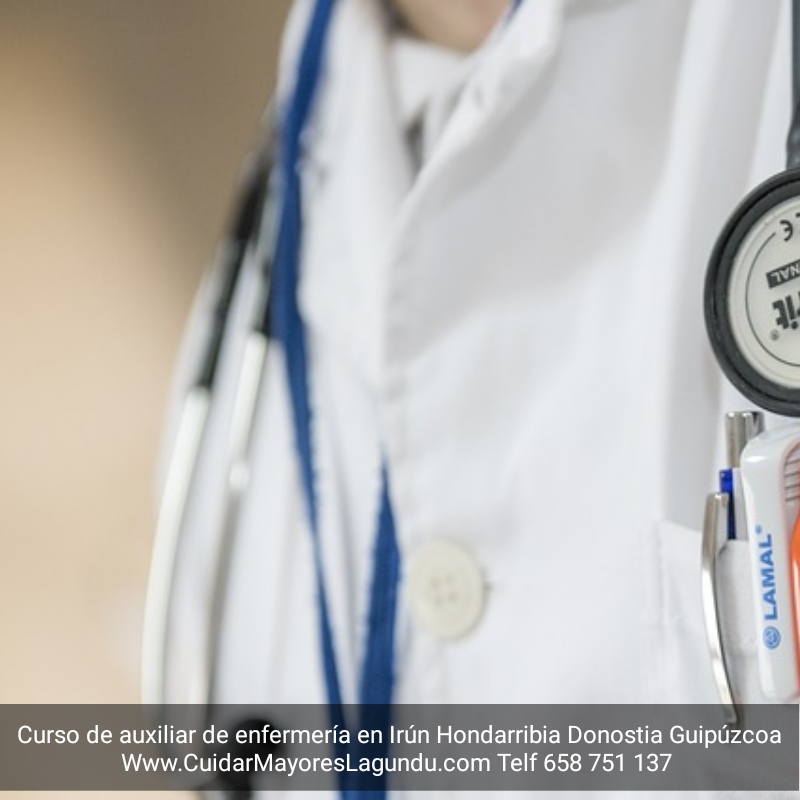 Curso de auxiliar de enfermeria en Irun Hondarribia Donostia Guipuzcoa
